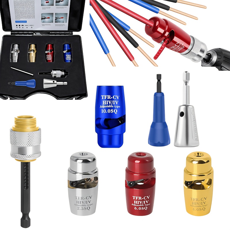 wire   wiring pro stripping tool wire twisting connector electrical wire connectors kit applicable to 2   square meters 7pcs home decoration circuit repair   tools set