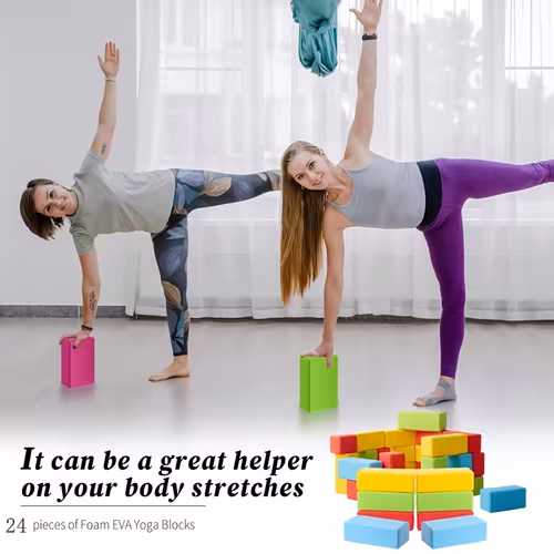 24 Pack EVA Yoga Blocks