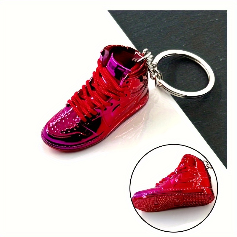 

Men' Basketball Shoe Keychain - 3d Electroplated Sneaker Model, , Non-washable Plastic