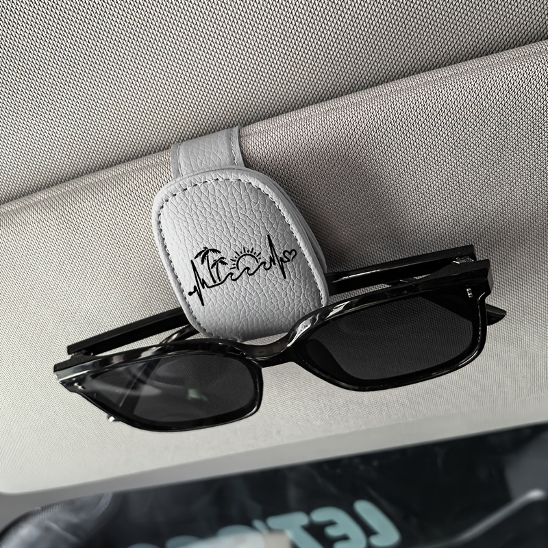 6-Pack Car Sun Visor Sunglasses Holder – Clip-On Eyeglass Ticket Card Organizer