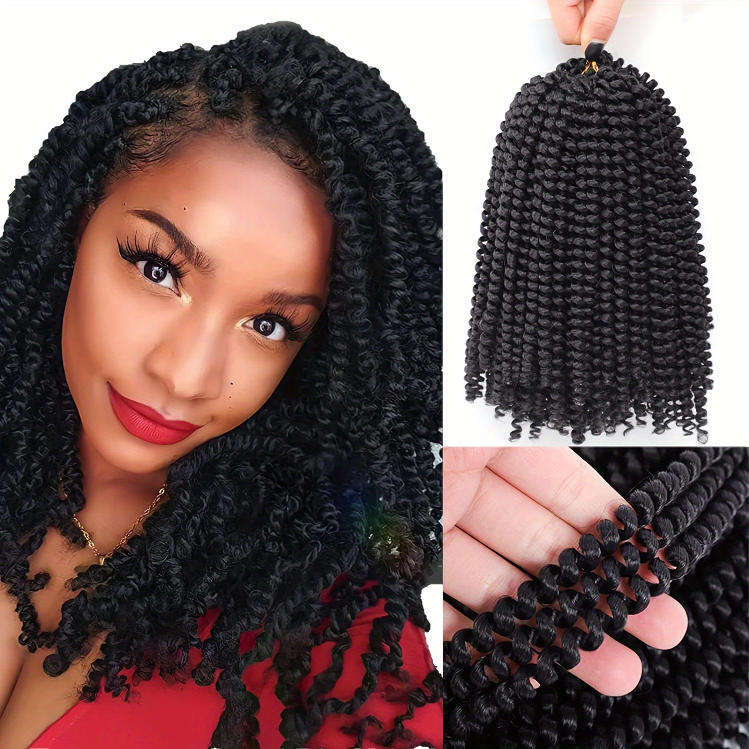 Passion Twist Crochet Braiding Hair Extensions 12 Strands - Temu Canada