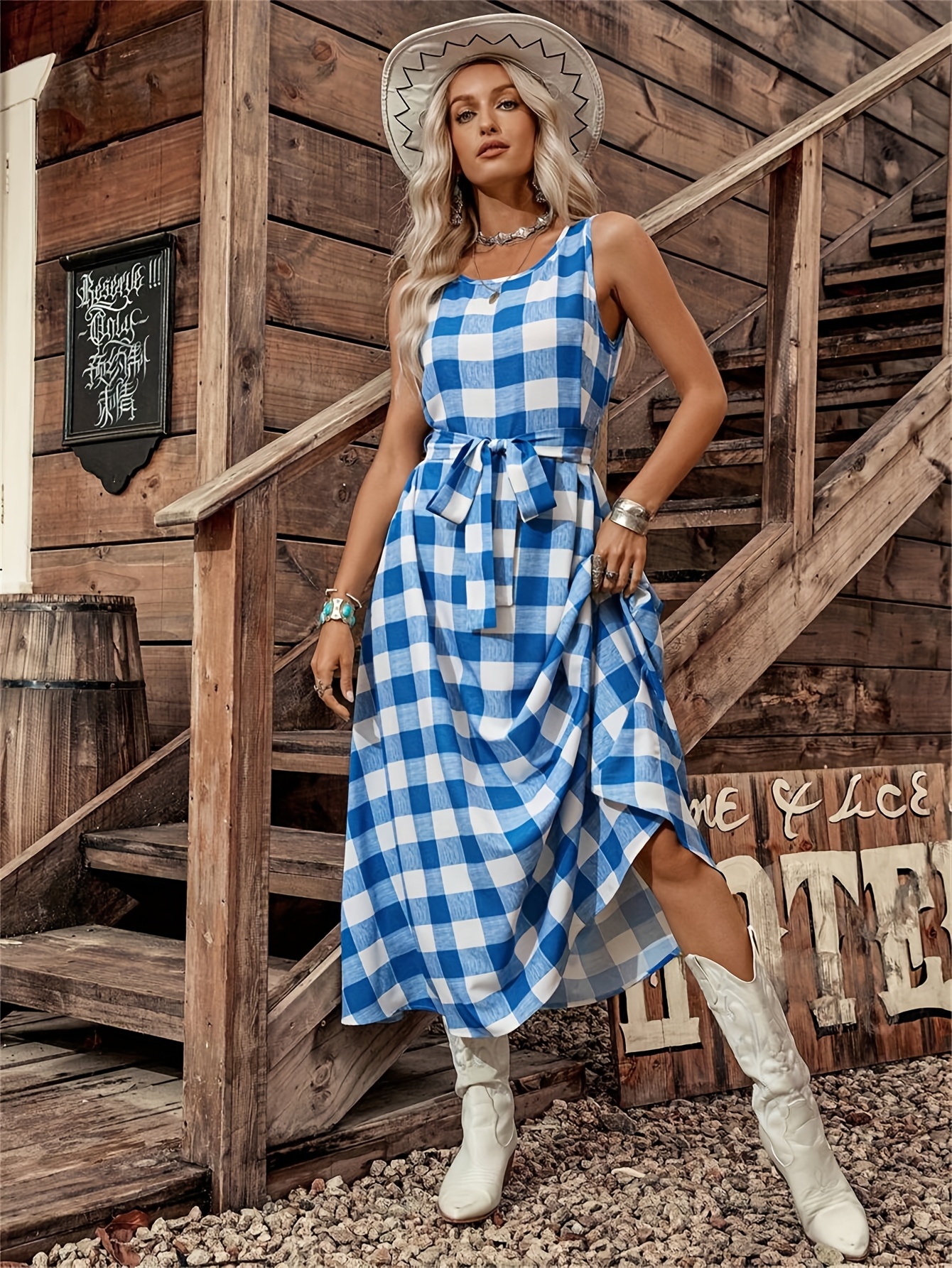 blue and white western dress Signature Series - Twister - Red, White and Blue, Option Cuff, Pearl Snap, Classic Fit Shirt | Size XL main image 1
