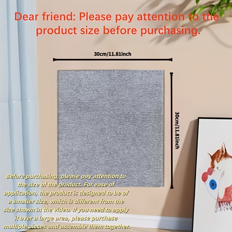 A Of Durable Cat Scratching Pad - Designed To Be Neat And Safe, Suitable For Sofas, Perfect For Play And Relaxation, Providing Protection For The Sofa, Making An Christmas Gift.