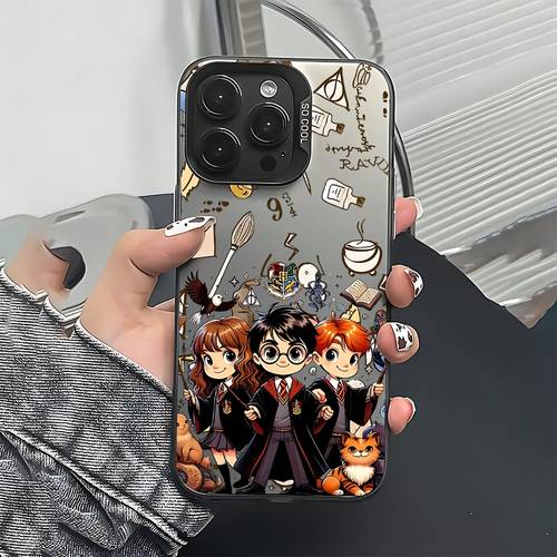 obal na telefón - wb magický svet obal na telefón vhodný pre iphone 17 17e 16e 16 15 14 13 12 11 x xr 8 7 plus proti pádu matný zadný kryt