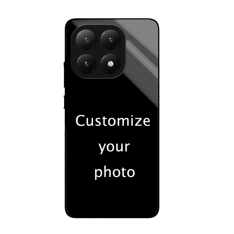 TEMU para teléfono: personalizada, placa trasera de espejo acrílico, compatible con Xiaomi 15T/15T Pro, diseño de selfie familiar de mascotas , DIY,