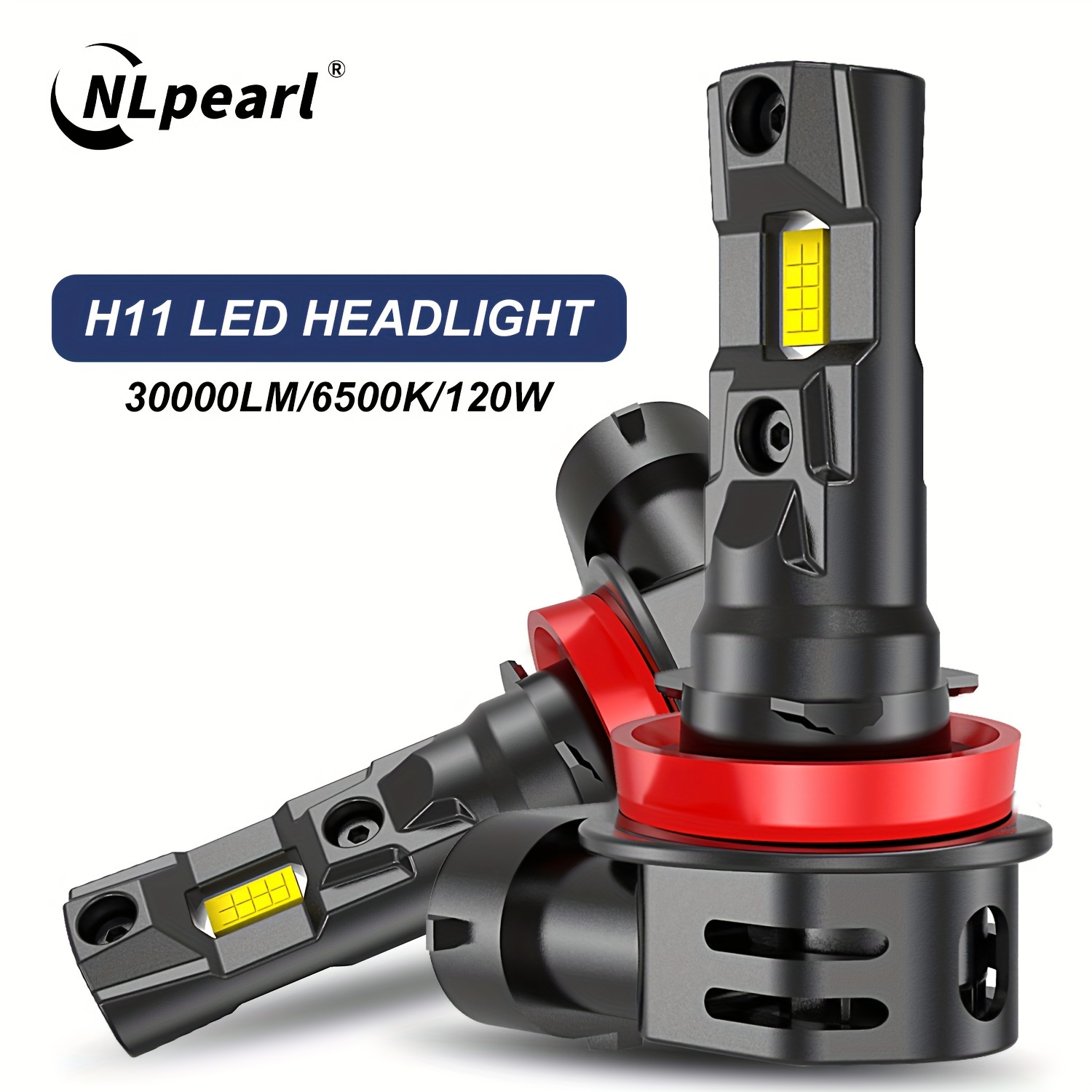 Bombillas LED H1 para faros delanteros, bombillas antiniebla LED de  repuesto halógenas, 500% más brillante, blanco frío, 6000 K, IP68  impermeable Plug