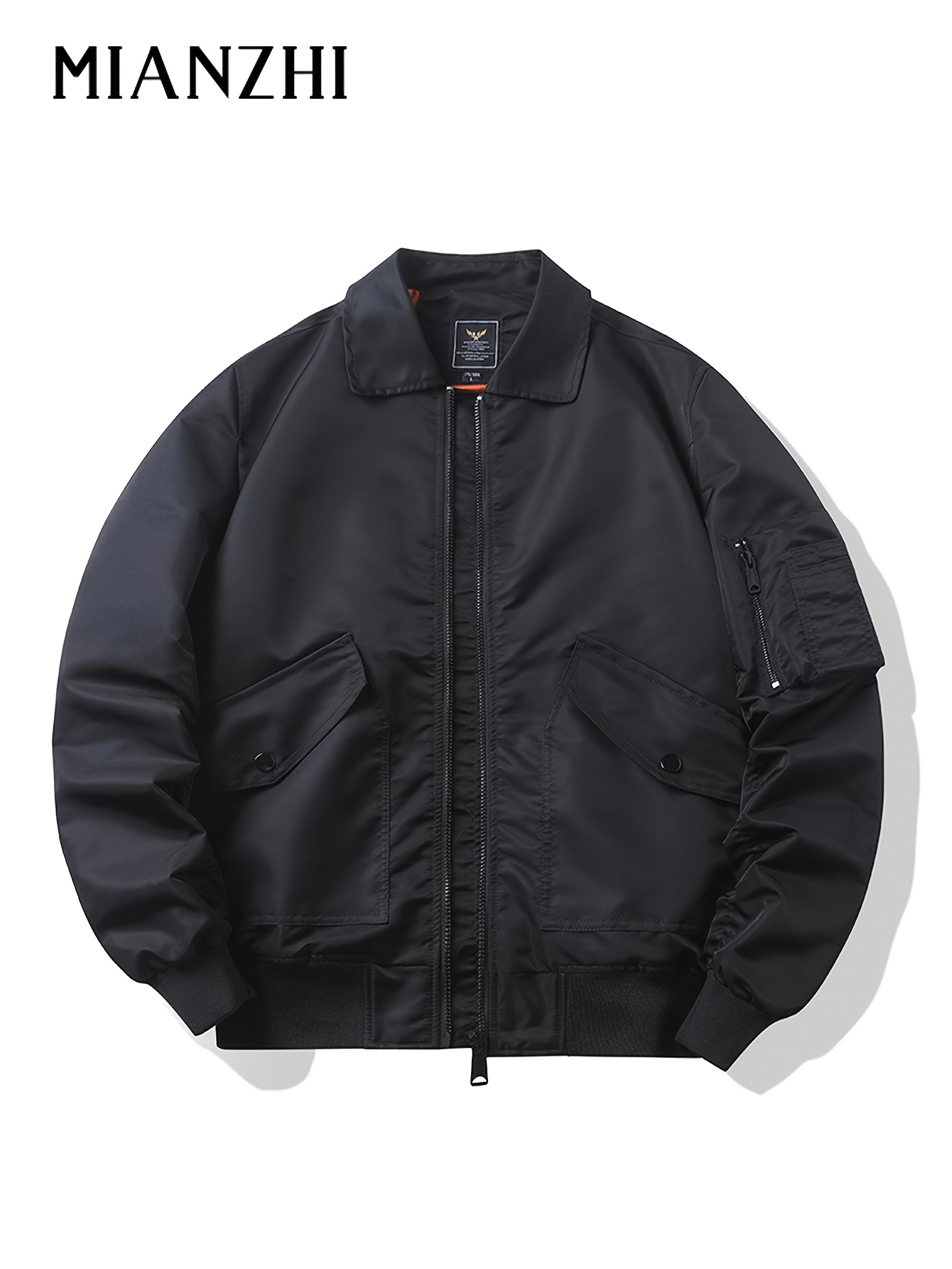 hip brand workwear jacket american loose spring autumn style turned collar vintage hip hop multi pocket flight jacket st patricks day gift ramadan eid gift