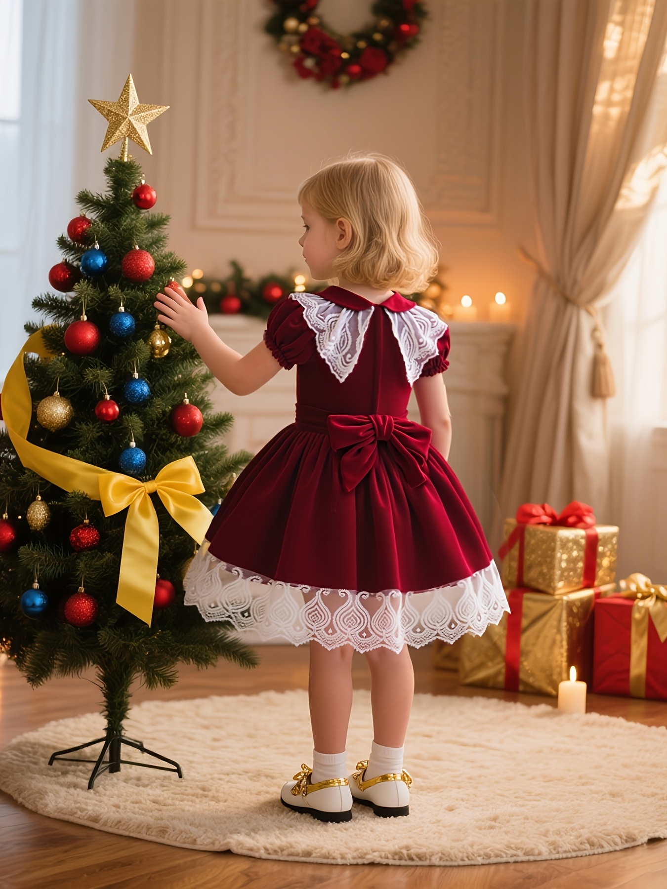 selling dresses new style christmas party dress little girls - Temu Cyprus