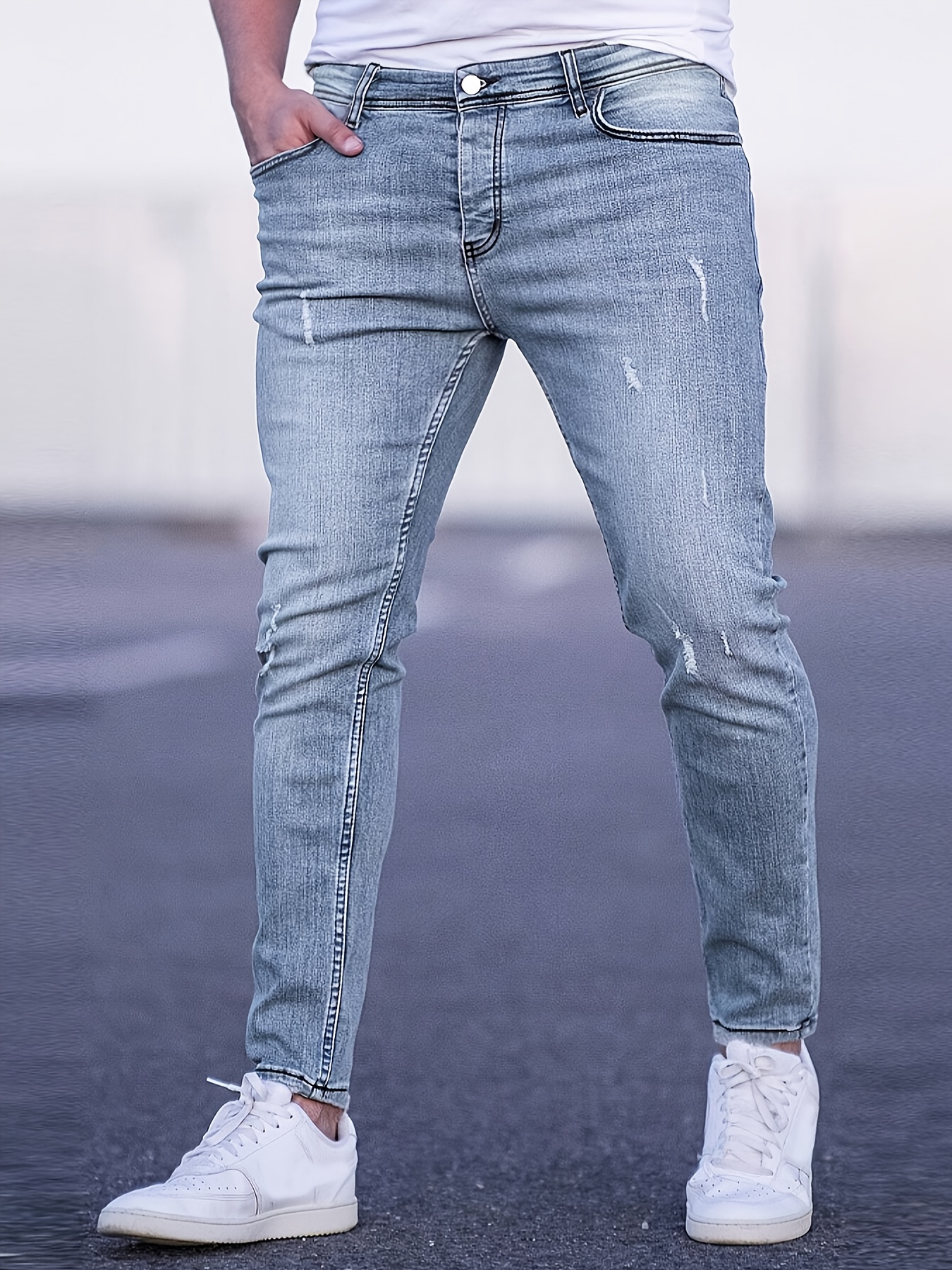 Gengyuan'S - Men'S Slim-Fit Casual Stylish Stretchy Denim Long Pants