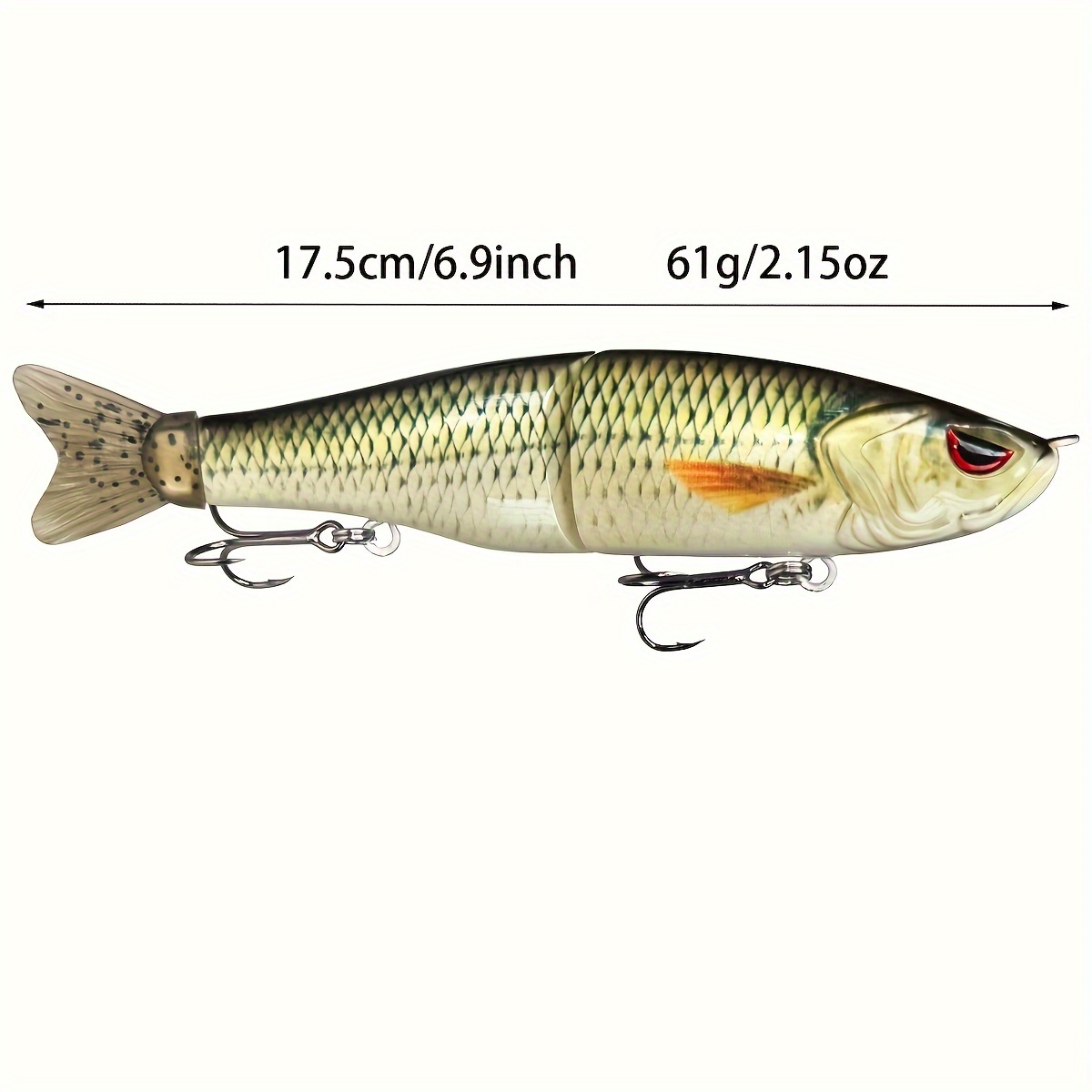 Image of Private Mold 6.9-inch Lure Simulated Fishing Bait Two-section Big Lure For Saltwater Fishing