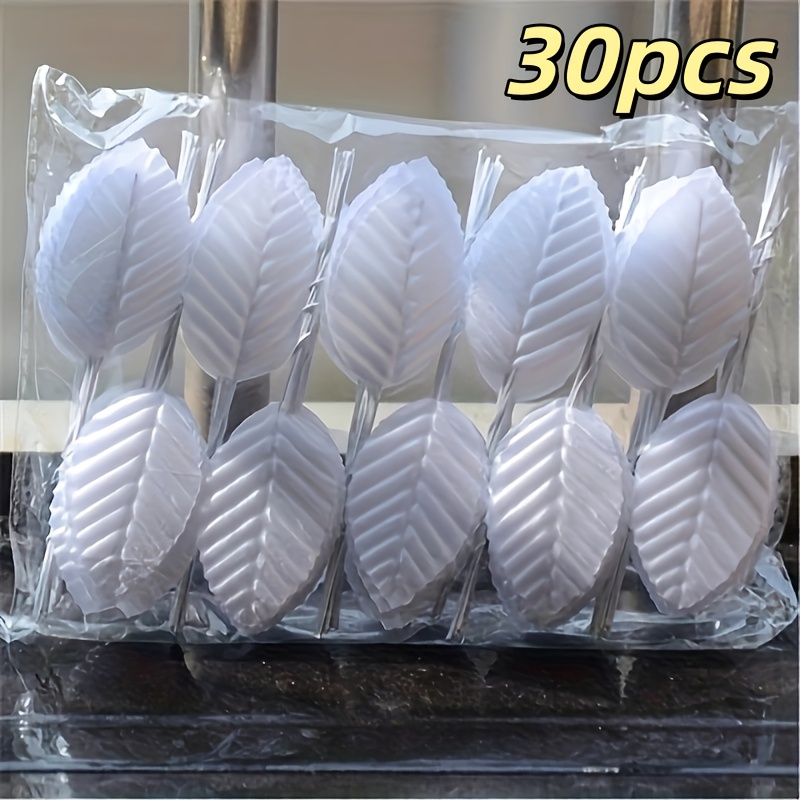 TEMU 30pcs Silk Leaves Artificial Green Leaves Bouquet Wedding Party Decoration Floral Accessories Diy Scrapbooking Supplies