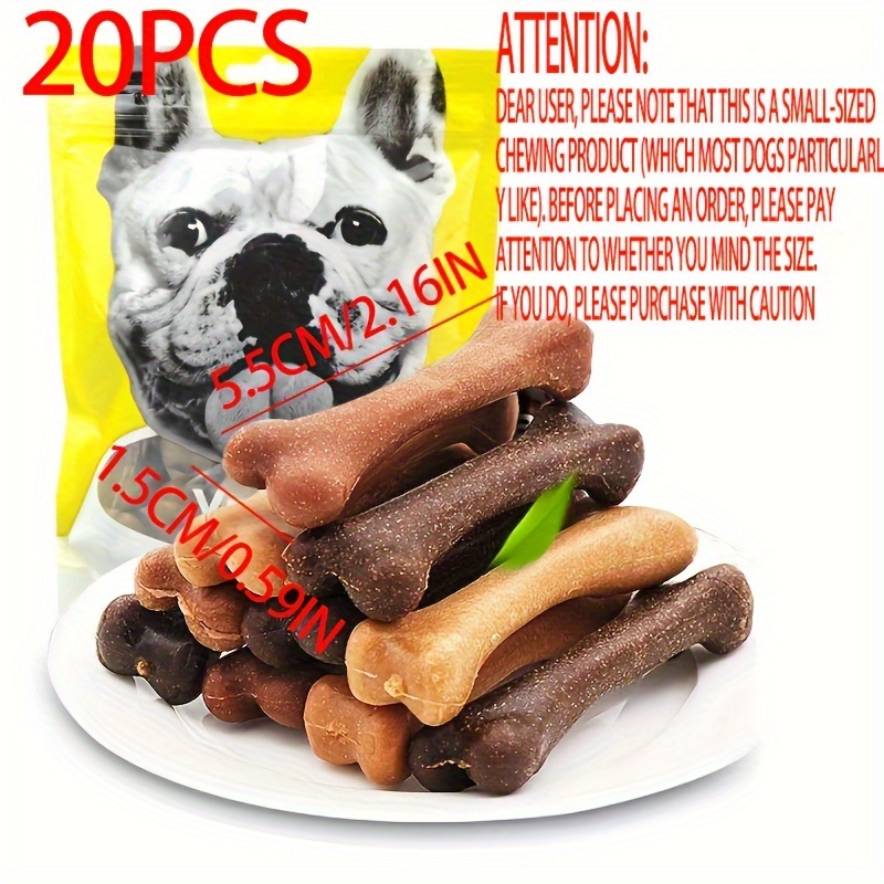 20pcs Dog Tooth Stick Pet Toy, All Varieties And Sizes, Teeth Cleansing Bone, Teeth Health Chewing Toy - Pattern Materials, Random Color, Style, And Pattern