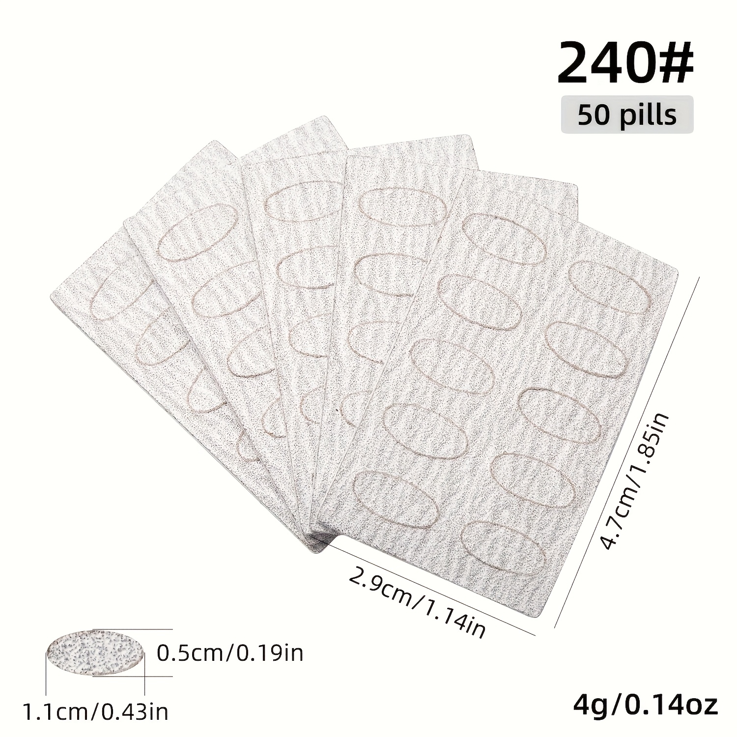 Disposable Nail Buffing Blocks, Self-Adhesive Sanding Sheets