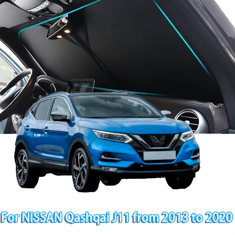 TEMU voor for Nissan J11 van 2013 tot 2021 Autovoorruit Zonnescherm UV-bescherming Hitteblokkerend Zonnescherm Auto Titanium Zonneschermparaplu