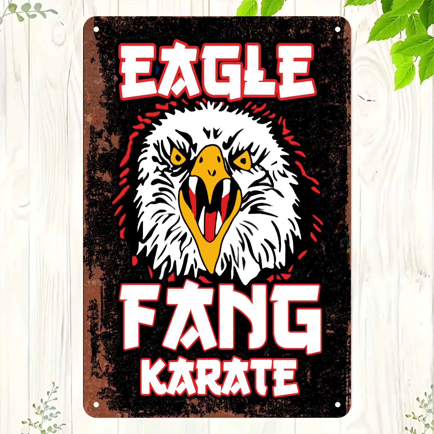 

Room Decor 1pc Vintage Eagle Karate Cobra Metal Sign, Iron Wall Decor For Man Cave, Bar, Home Gym, 7.8 X 11.8 Inches