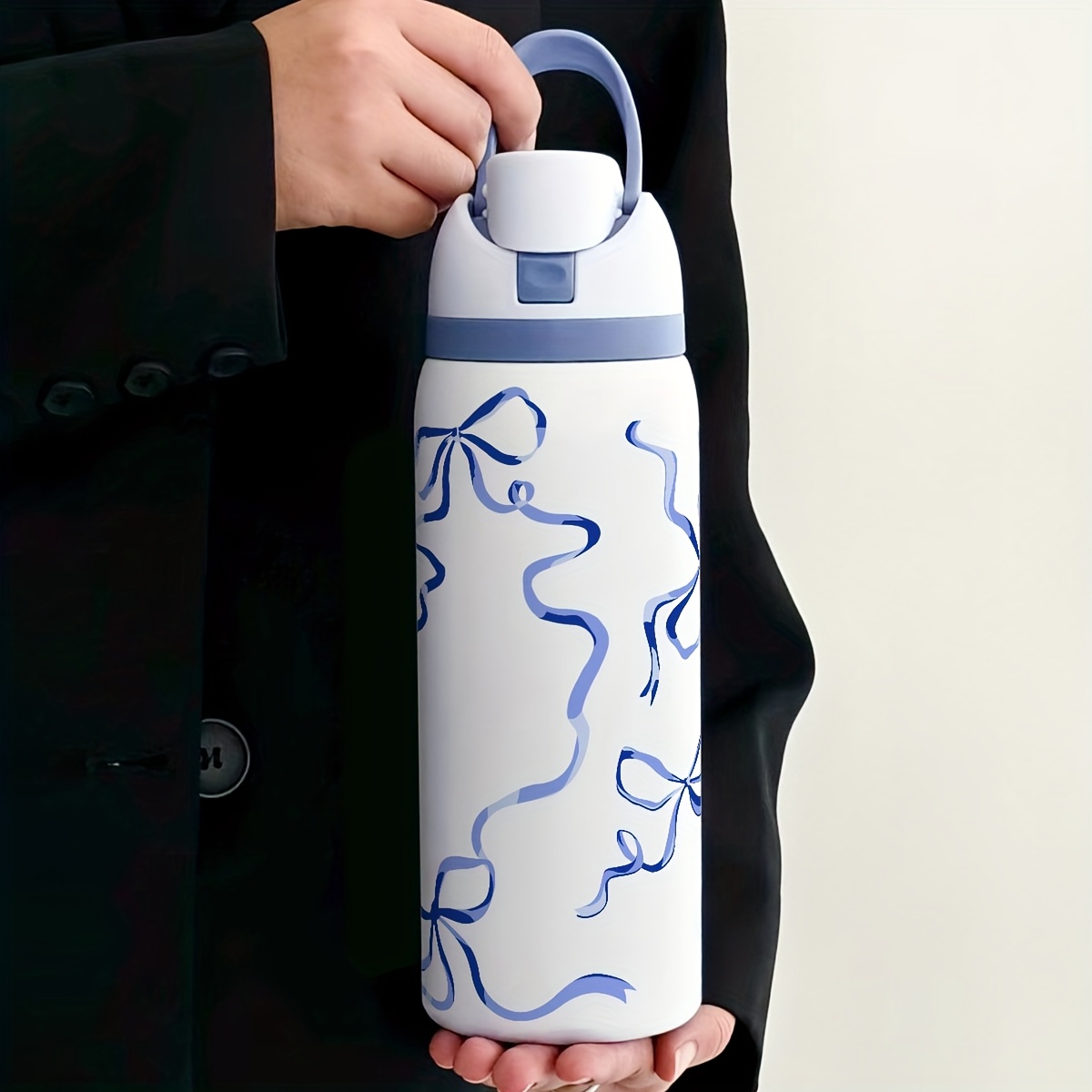 1pc triple wall insulated water bottle straw lid - Temu Australia