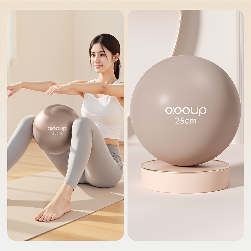 E-shop 9,84 Zoll Fitness Pilates Yoga Ball Indoor Home Stabilitäts Trainer Weiche Übung Balance Verbesserung mit Aufblasrohr und Box Verpackung,