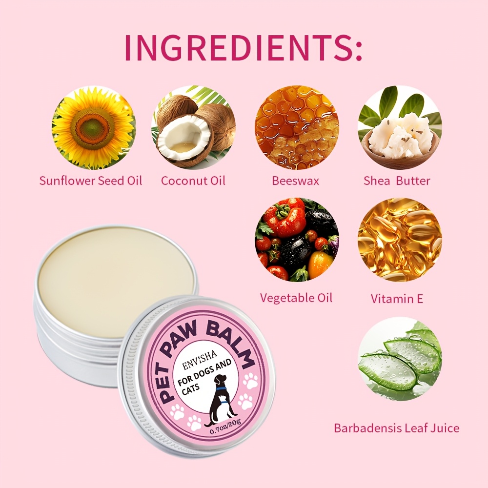 0 7oz paw moisturizer balm suitable for dogs cats hot pavement wax   formula for cracked paws dry nose instant for   paws for hot   paving stones vehicle floors Product details 4