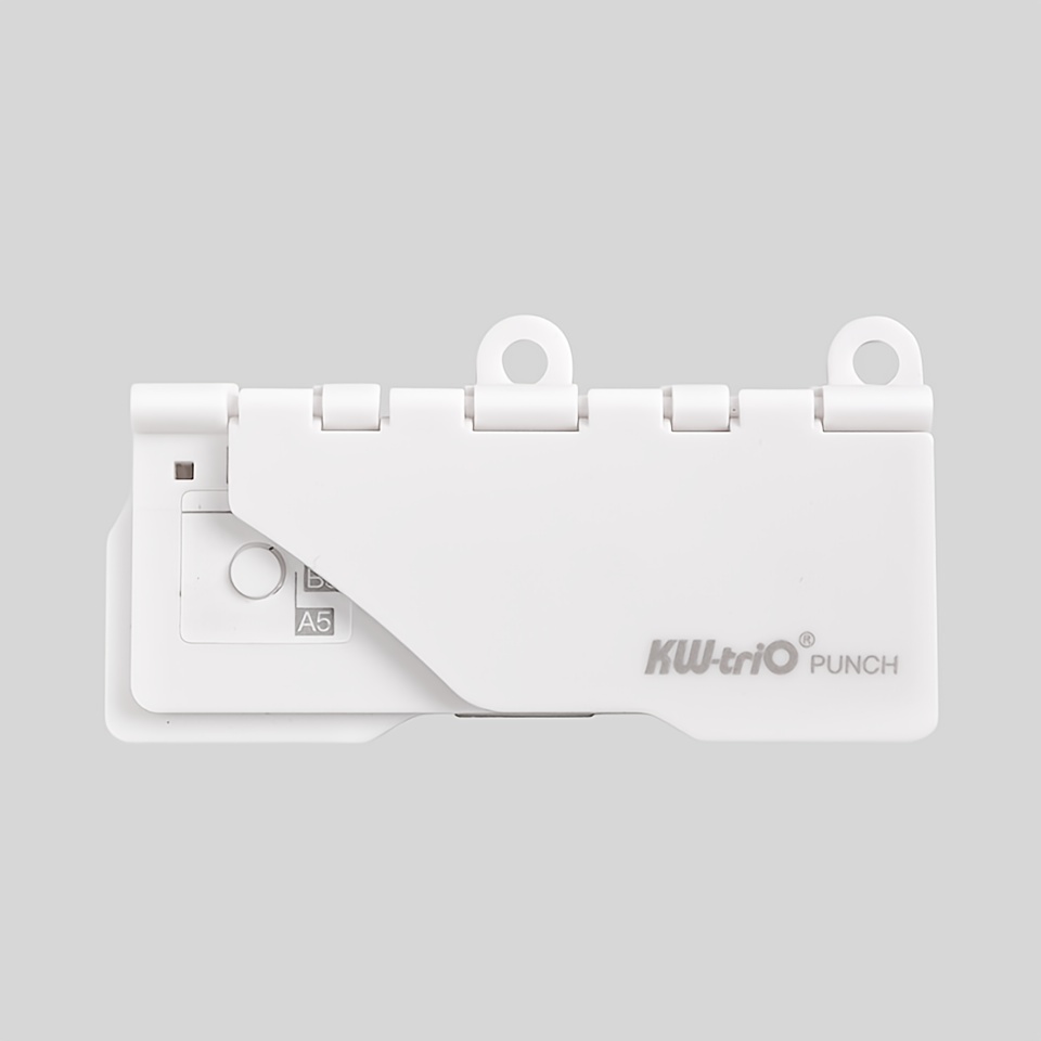 Image of 1pc Portable 5-hole Punch Press, Made Of Abs Material, Suitable For Desktop Organizers, Perfect For Binding Notebooks And Documents, Album Binding, Non-electric. Compatible With A4/b5/a5 Paper