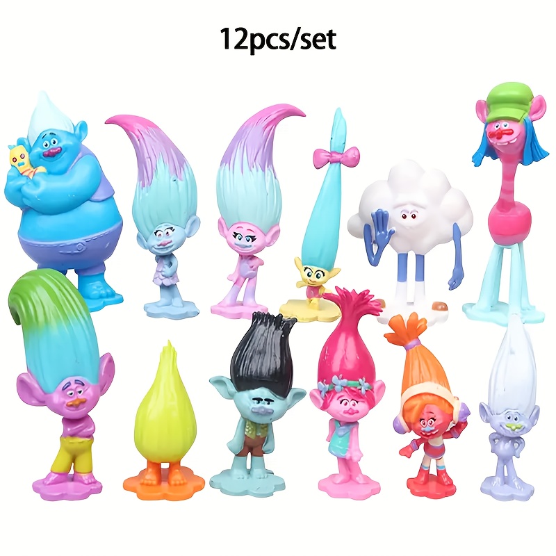 

12pcs Cartoon Figurine Set, Plastic Statues, Indoor & Outdoor Decor, Ideal For Holidays, With No Electricity Needed For Christmas, Halloween, Easter, Hanukkah, Thanksgiving