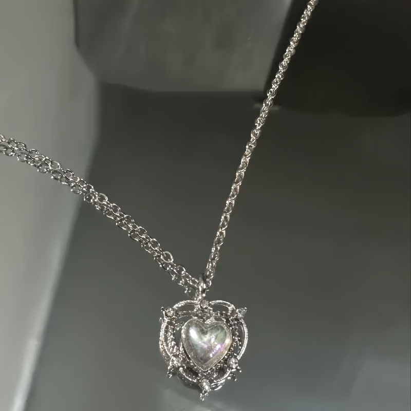 Gradient Heart Necklace for Daily Wear and Gifting