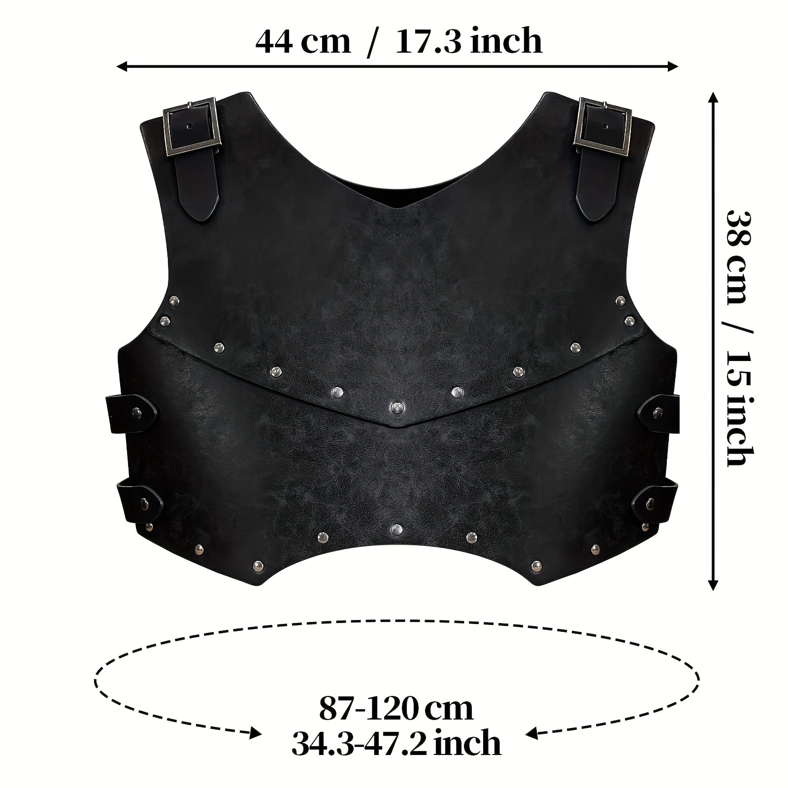 Medieval Faux Leather Chest Armor Costume