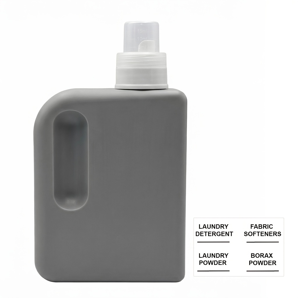 TEMU Large-capacity Detergent Dispenser Bottles For Laundry Liquid, Laundry Powder, Fabric Softener, Etc. (detergent Not Included). Features An
