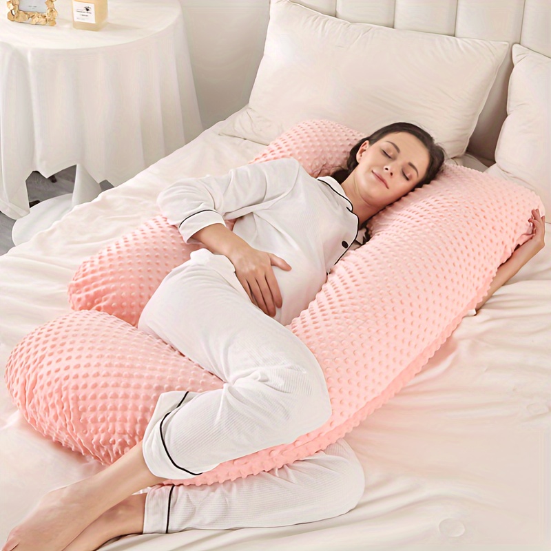 An Upgraded Detachable J-Shaped Pregnancy Pillow with Ultra-Soft Pressure Relief, Suitable for Use During Pregnancy