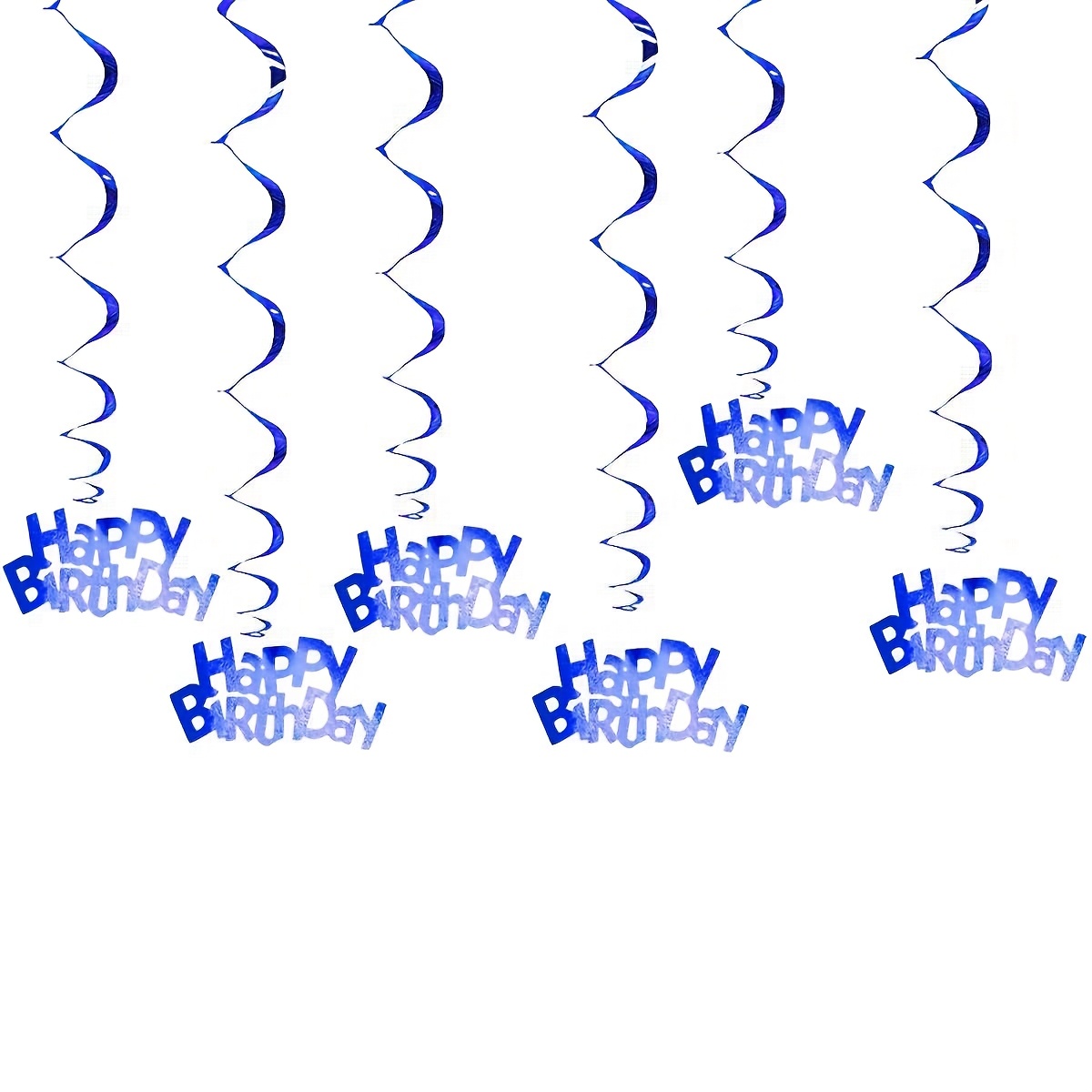 Image of 12 Royal Blue Birthday , 6 Birthday Letter , Birthday Party Decorations, Easy To Hang In Occasions, Party Themed Events, Birthday Themed Props.