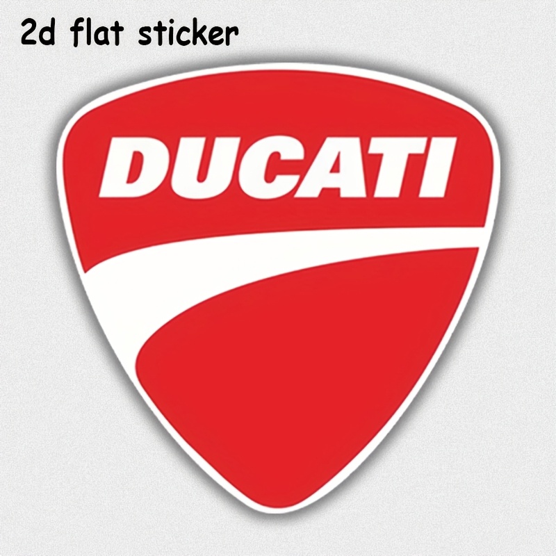 TEMU Adesivo in con logo del marchio Ducati Moto, 1 pz, per auto, laptop, finestre, porte, frigoriferi, borracce, adesivi per laptop, decorazione per