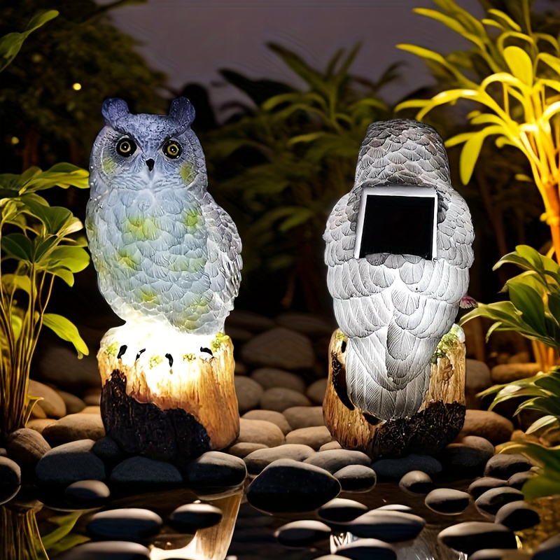 

2 Pack Owl Solar Light Outdoor Statue Light Solar Led Light Garden Decoration For Lawn Passage Patio Yard Owl Gift Ideas