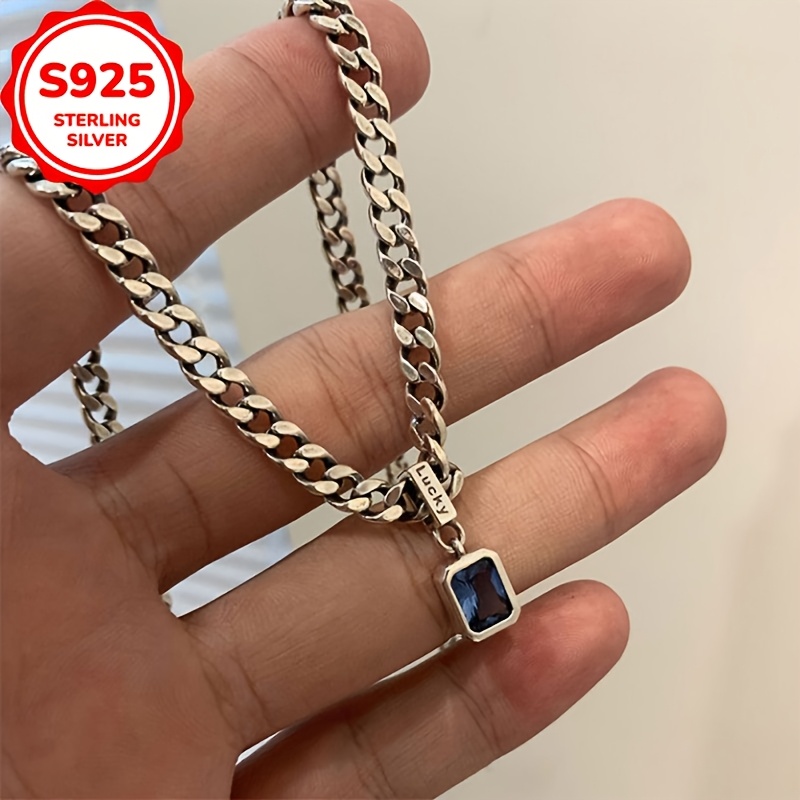 Chunky Chain Lucky Sweater Necklace for Women