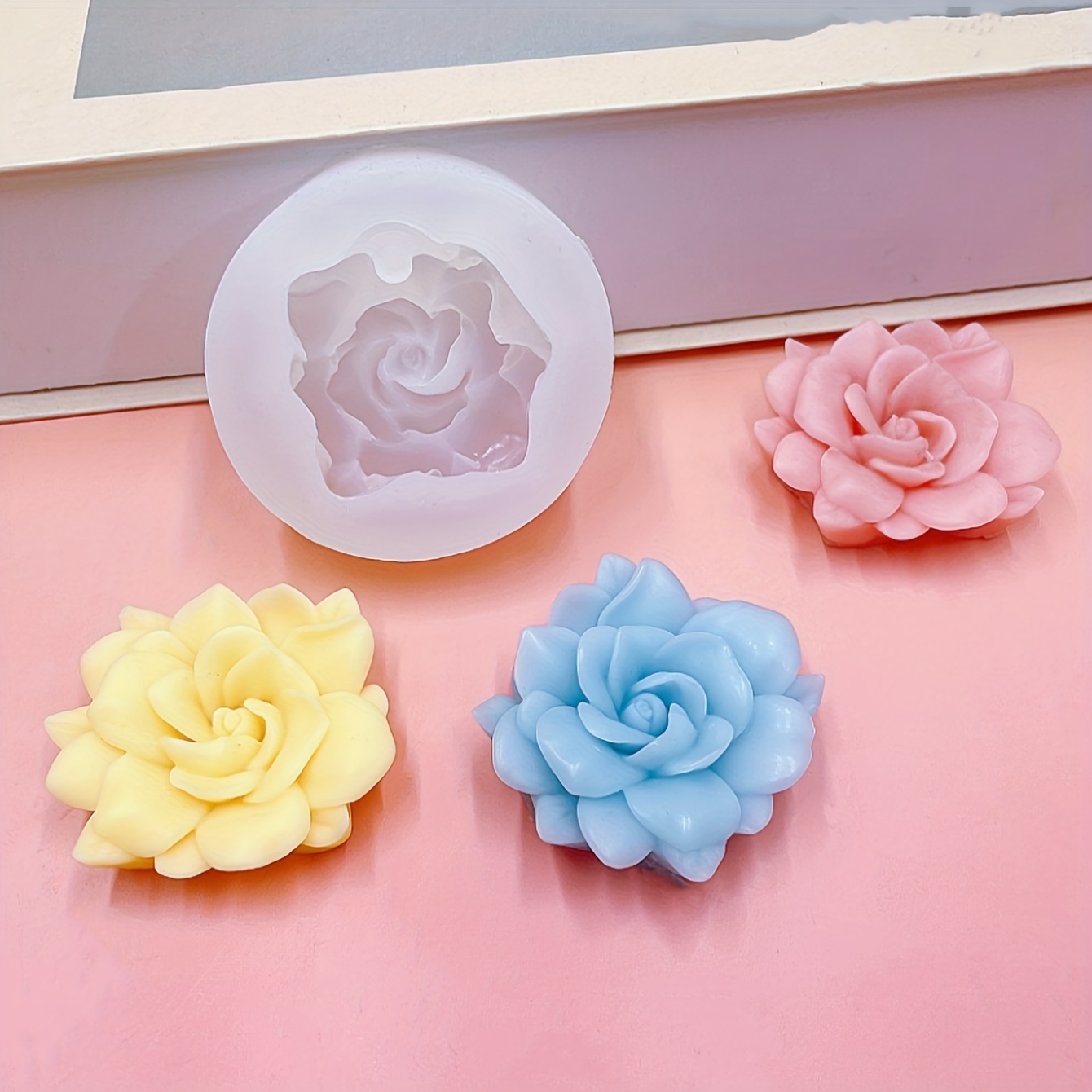 

Hole Hibiscus Flower Aromatherapy Candle Silicone Mold Aromatherapy Plaster Decoration Mold Diy Flower Cake Baking Chocolate Decoration Silicone Mold