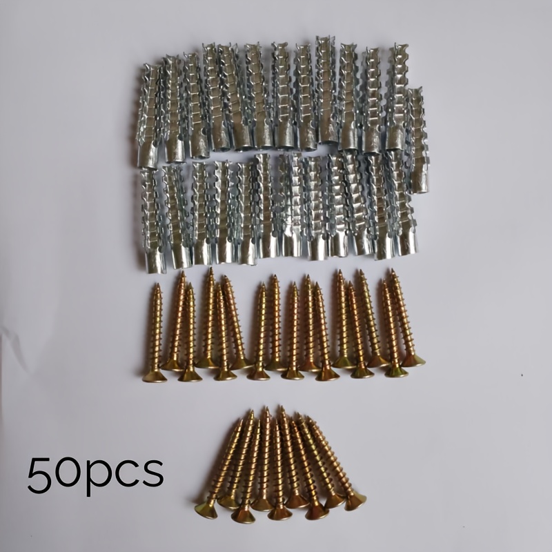 E-shop 50 Stück Eisen Gecko Expansionsbolzen Leichte Metall Expansionsrohr Nagel 6MM 8MM Zwei Modelle Optional