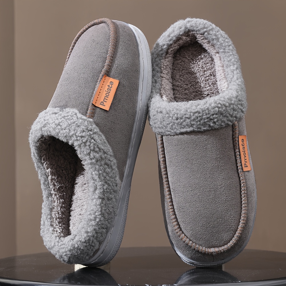 item picture     solid   foam slippers for men winter   shoes comfortable indoor outdoor footwear