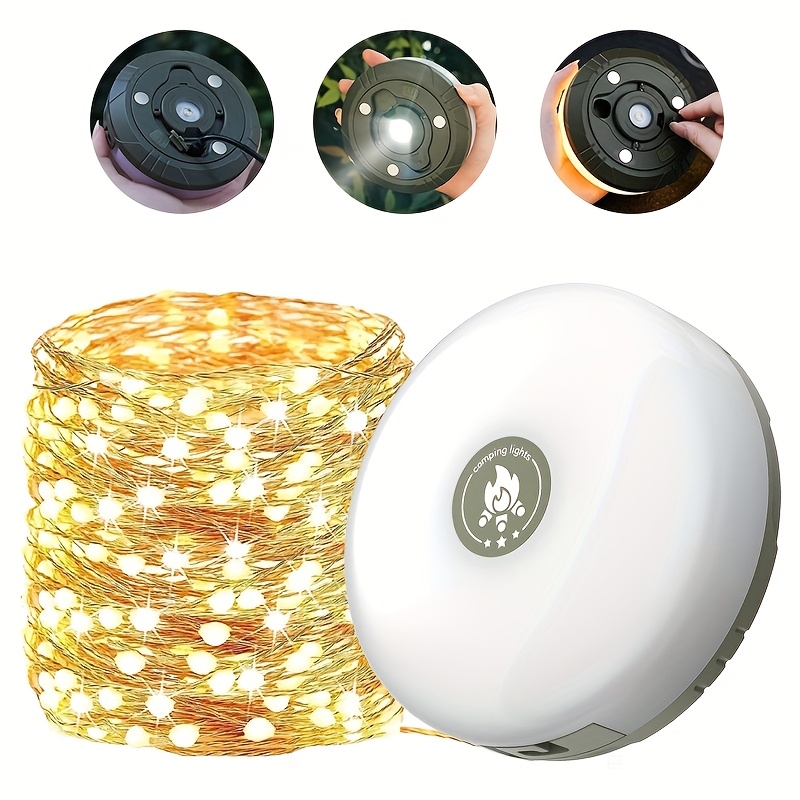 10m Usb Rechargeable Led Camping Light Strip - Portable, High-, Suitable For Outdoor Tents, Room Or Garden Decoration, Camping Light Ip65