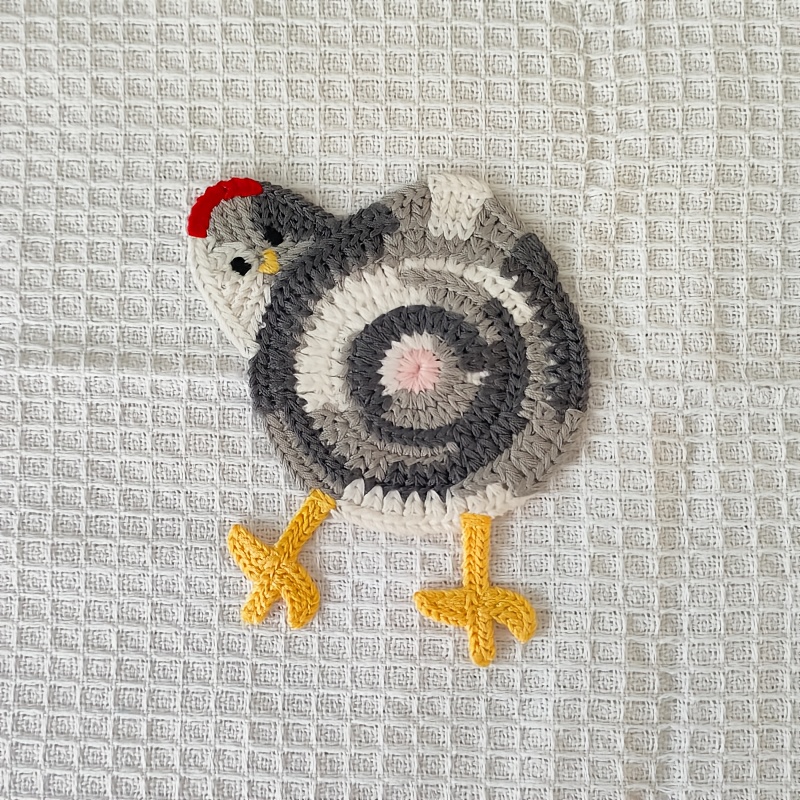 TEMU 1pc, Funny Coaster High Temperature Resistant Easy To Clean Reusable Various Styles Wear-resistant Heat Insulation Cloth Bird Paw Coaster