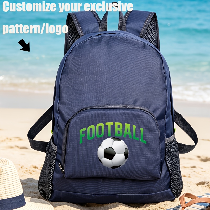 TEMU 1/4pcs Personalized Customizable Backpack, 43cm*31cm - Customizable With Personalized Logos, Emblems, And Pattern . Outdoor Sports Backpack,