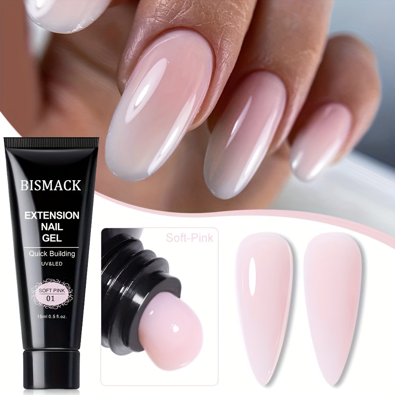 UR SUGAR Milky White Clear Pink Color 15ml Jelly Extension Nail