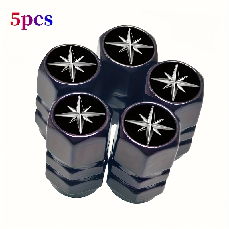 TEMU 4pcs/5pcs tapas de válvula de aluminio con diseño de , adecuadas para ruedas de coche/bicicleta/camión/motocicleta, cubierta antipolvo para aire