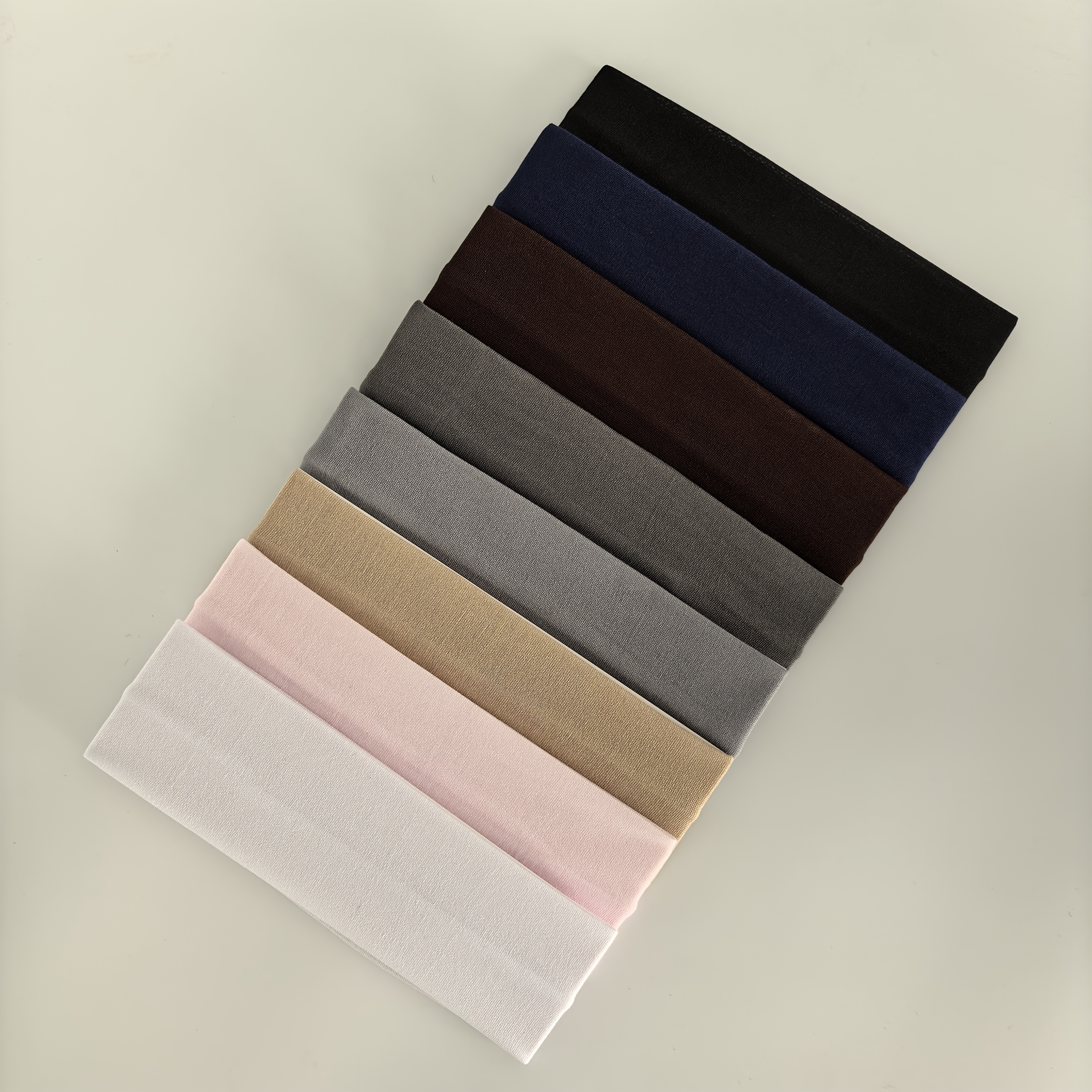 8pcs sports headbands men women headbands athletic fitness casual wear headbands solid colors breathable sweat absorbing headbands