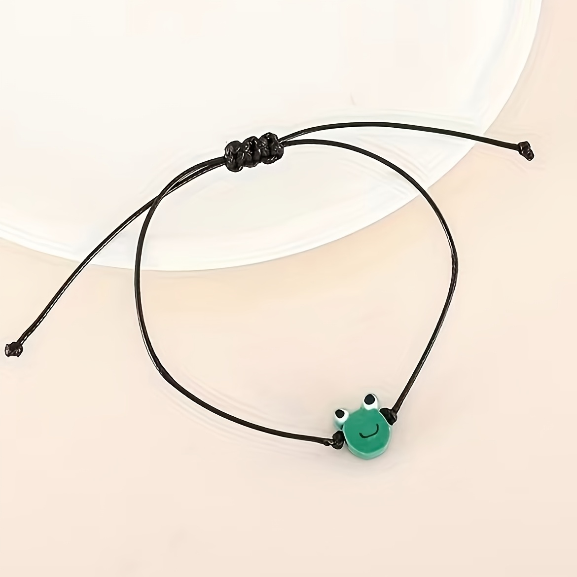 A Handmade Adjustable Polymer Clay Bracelet, Featuring A Minimalist Style, Suitable For Daily Wear And As A Valentine's Day Gift, A Accessory