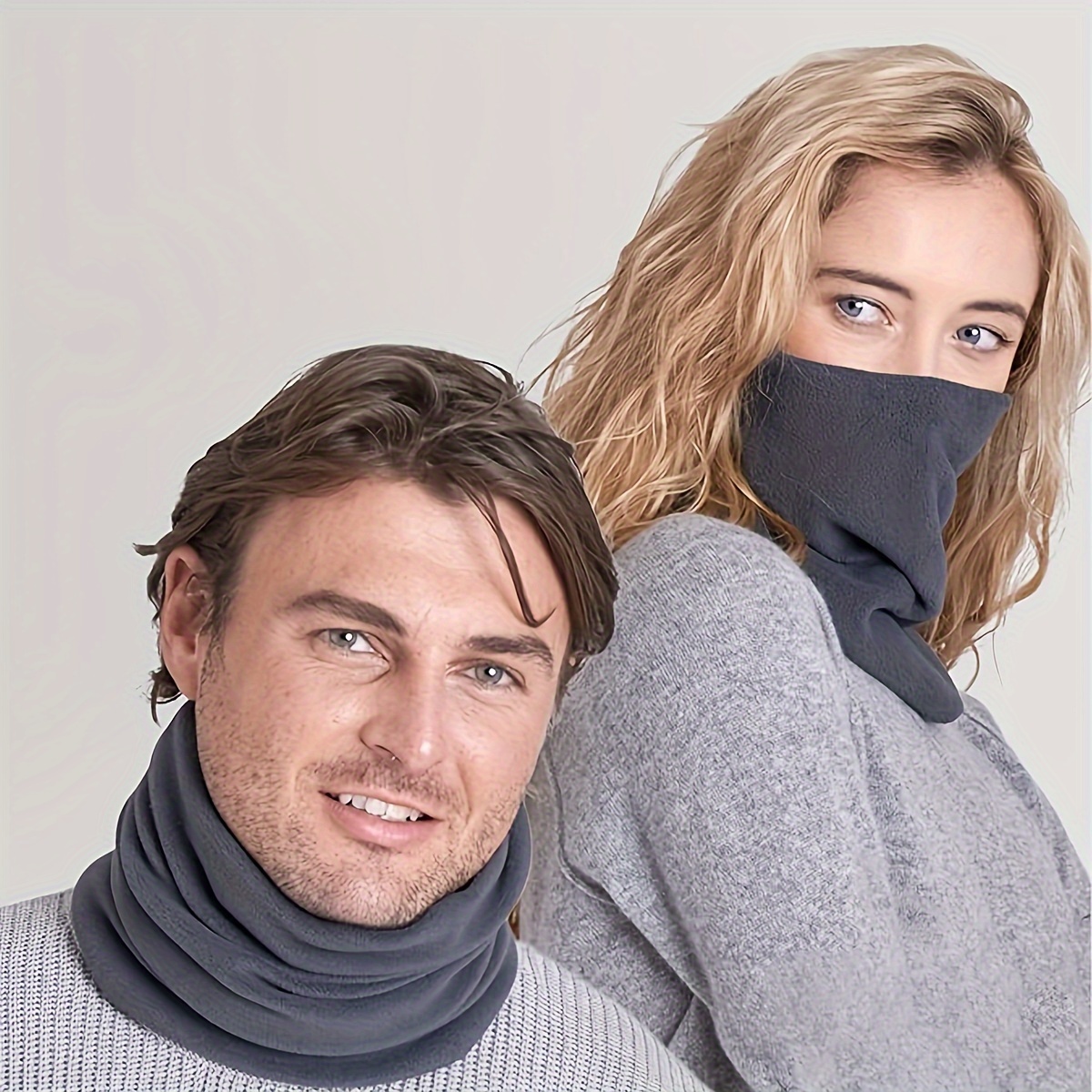 Toddler Neck Warmer Men Women Winter Neck Gaiter Warmer, Soft Fleece Face Mask Scarf For Cold Weather Skiing Cycling Outdoor Sports Fleece Face Mask For Skiing Running Cycling Cold Weather