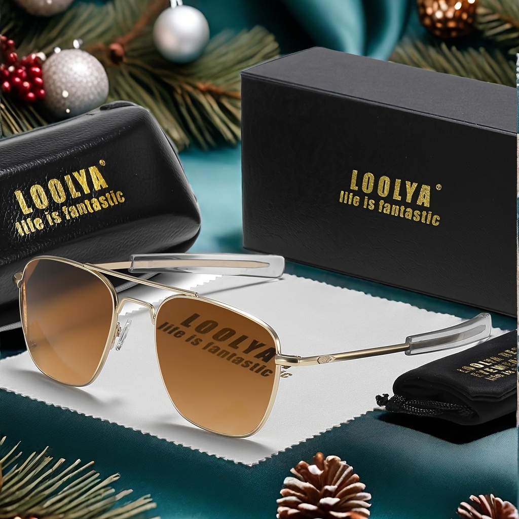 

1pc Men' Glasses, Dustproof Metal Frame Glasses