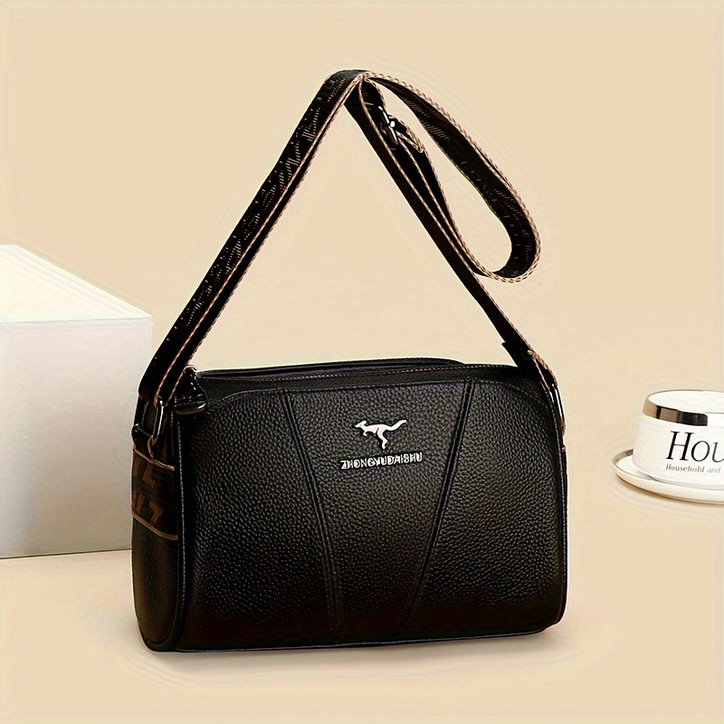 

Women's Genuine Leather Handbag, Vintage Style Versatile Purse, Fashion Crossbody Shoulder Bag