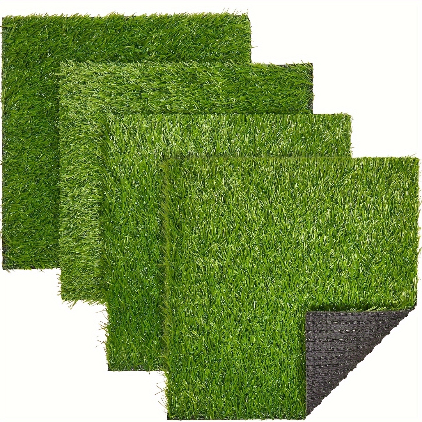 

2-pack Non-slip Artificial Grass Tiles: 12x12-0.25 In Thick Mats, Easy To Clean & Durable, Soft Like Natural Lawn, Suitable For Indoor & Outdoor Use