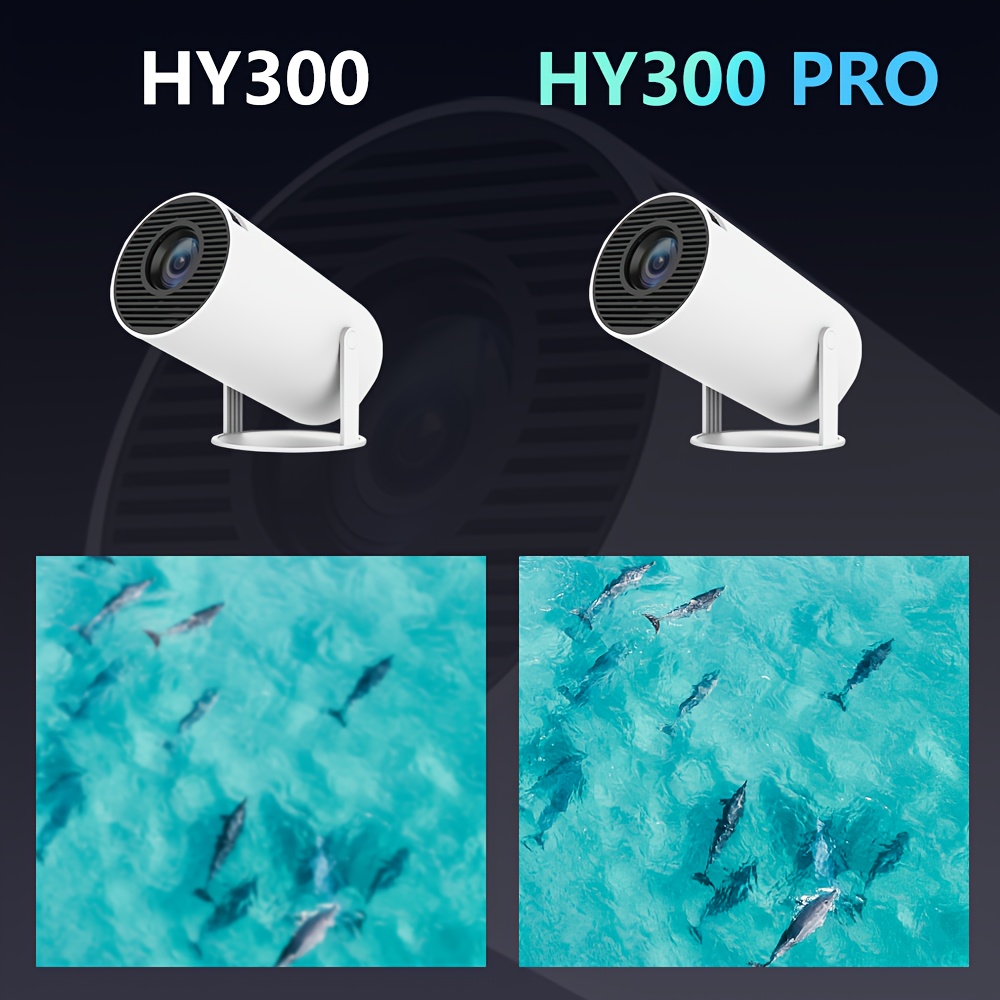 2024 new hy300 pro projector 4k 11 0 720p 200 wireless 180 details 5
