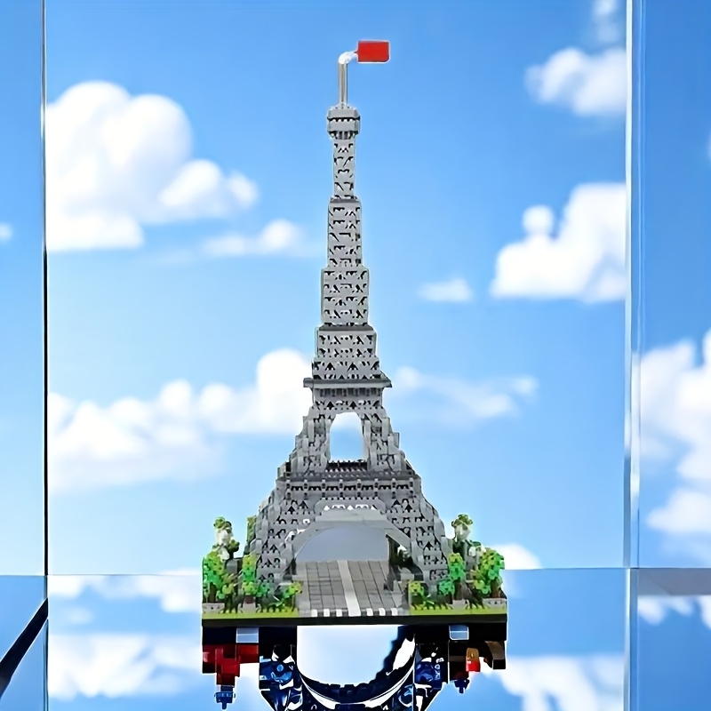 3020 famous Eiffel Tower building blocks, handmade construction toys, ABS material, mixed color building blocks, suitable for commemorative gifts