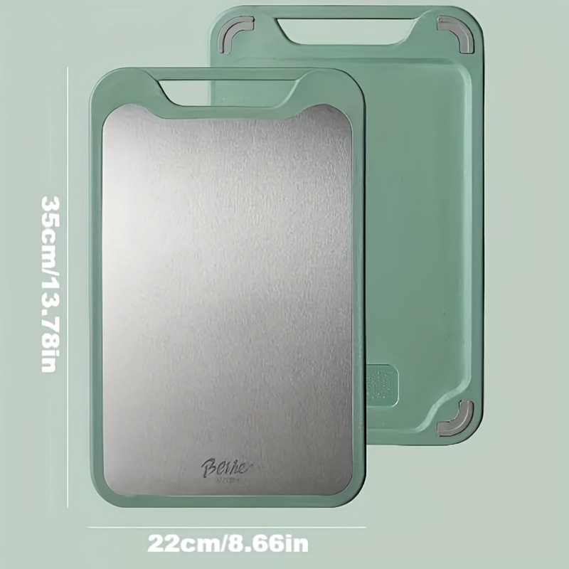 Premium Stainless Steel Double-sided Cutting Board, Non-slip And Easy To Clean