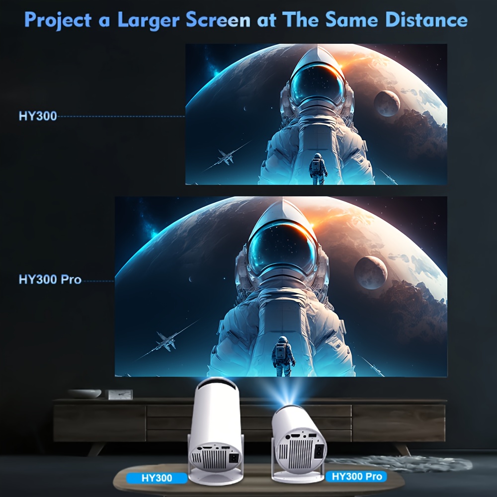 Hot Selling HY-300pro+ Portable Projector LCD TFT Display Projector 720P HD Andr